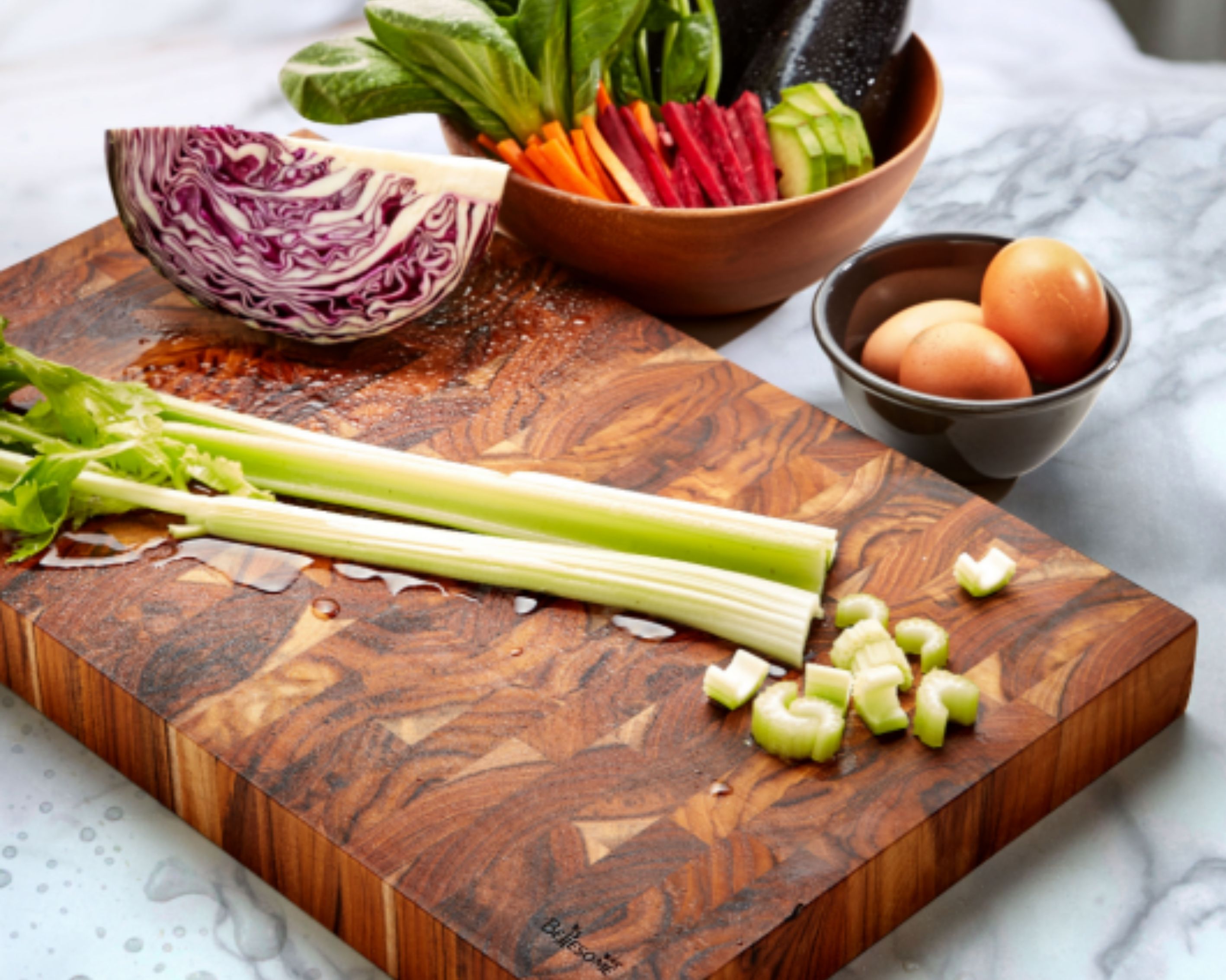 티크 엔드그레인사각도마 완제품